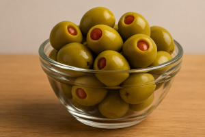 olivas rellenas de pimiento con menos sal